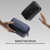 Epicka Tech Pouch in black and blue for organizing electronics and accessories.