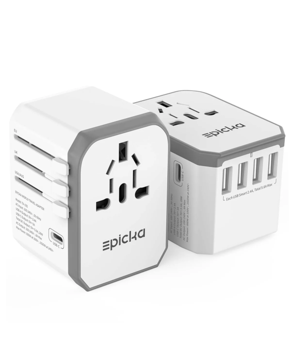 epicka-ta-105-world-travel-adapter Epicka universal world travel adapter with USB-C and multiple USB ports