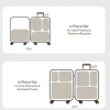 streamlined-luggage-organization-mesh-packing-cubes Luggage packing cube sets for streamlined travel: 4-piece for 20-inch, 6-piece for 24-inch suitcases.
