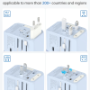 ta-105c-30w-universal-travel-adapter All-in-one universal travel adapter with EU, UK, USA, AU plugs and USB ports.