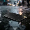 waterproof-ip67-finder-card-tagie-slim IP67 waterproof dustproof portable SSD on wet street with raindrops